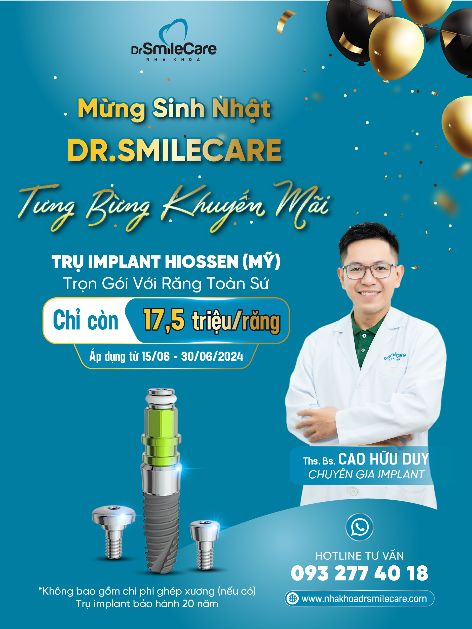 MỪNG THÁNG SINH NHẬT, DR.SMILECARE TẶNG QUÀ LỚN 1 BIRHTHAY FA 01